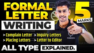 Formal letter Explained  How to write formal letter  Class 10 Writing section [upl. by Ruhtracm496]