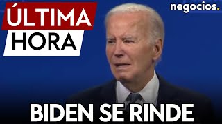 ÚLTIMA HORA  Biden se rinde se abre a abandonar su candidatura si le diagnostican problema médico [upl. by Ralip914]