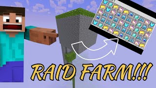 I BUILT AN OP RAID FARM IN MINECRAFT gaming gamerfleet technogamerz minecraft viral support [upl. by Bardo976]