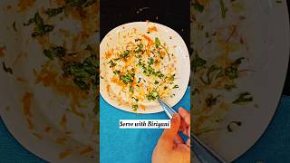 Yummy healthy amp easy Raita for Biriyani 😋shorts raita kachumbersalad trending youtubeshorts [upl. by Rika738]