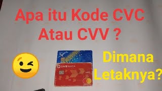 Cara mengetahui kode CVC CVV di Kartu ATM [upl. by Domenic]