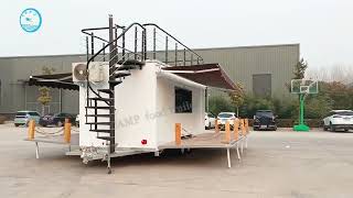 What Is Inside the 57m Double Decker Coffee Trailer [upl. by Ykcaj]