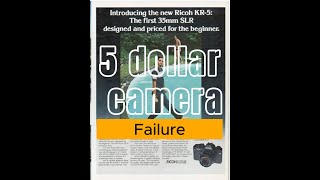 Failing to fix the Ricoh k5 super 35mm analog camera [upl. by Yra]