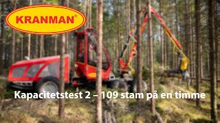 Kapacitetstest 2 – Skördare Kranman 620S [upl. by Eelyma]