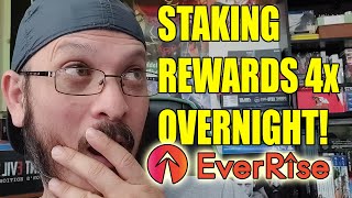 My EverRise Ver 20 Staking Rewards Have 4x Increase Overnight EverRise Buyback Protocol [upl. by Seda766]