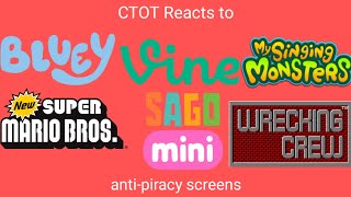 CTOT Reacts to fake antipiracy screens part 2 [upl. by Nathanil]