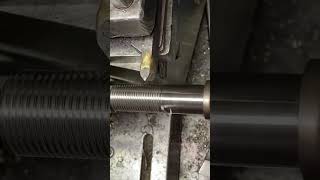 Amazing Threading Process in Steel Shaft youtubeshorts automobile machinelerning [upl. by Coad]