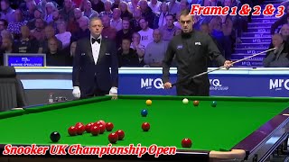 Snooker UK Championship Open Ronnie O’Sullivan VS Barry Hawkins  Frame 1 amp 2 amp 3 [upl. by Pimbley]