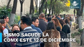 Se registra sismo en la CDMX [upl. by Huberto]