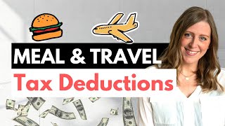 Meals amp Travel TAX Deductions bookkeepers guide [upl. by Aynwat]