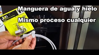 Como Conectar El Agua A Un Refrigerador [upl. by Phelia]