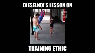 Dieselnois Incredible Knee Training  Keys in the Muay Thai Library [upl. by Akenna]