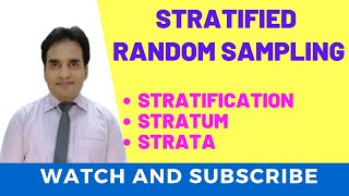 Stratified Random Sampling Types of Random Sampling Stratification Stratum Strata In Urdu Hindi [upl. by Adla]