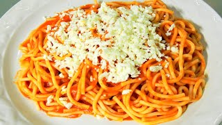 Como hacer Espagueti  Spaguetti Rojo  Receta Facil y Rapida  CocinablogOficial [upl. by Nagar]