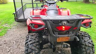 2019 can am outlander 450 on sun f ao33s [upl. by Eustazio]