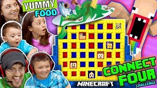 FGTEEV MINECRAFT CONNECT 4 FAMILY GAME NIGHT CHALLENGE LOSERS EAT WEIRD FOOD COMBINATIONS WAGER [upl. by Memory]