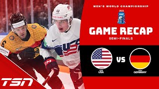 IIHF World Hockey Championship USA vs Germany [upl. by Elgar264]