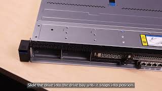 Lenovo ThinkSystem SR630 V4 installing a 25inch hotswap drive [upl. by Lavina]