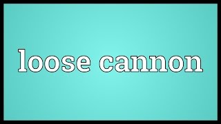 Loose cannon Meaning [upl. by Nawat]