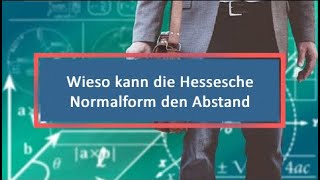 Wieso kann die Hessesche Normalform den Abstand berechnen [upl. by Zipah661]