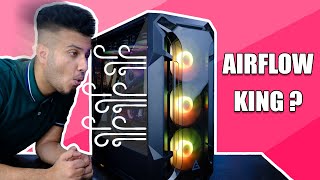 Antec DF 600 Flux Gaming Cabinet Review HINDI Best High Airflow Case in India [upl. by Yllier]