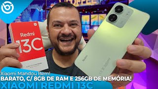 Novo Xiaomi REDMI 13C  8GB de RAM e 256GB de MEMÓRIA Por MENOS 990 Reais no BRASIL Unboxing [upl. by Acinoev]