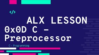 0x0D C  Preprocessor macros Directives فيديو الحل  ALX بالعربي [upl. by Rick]