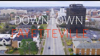 4K Downtown Fayetteville NC  Aerial Experience [upl. by Noll]