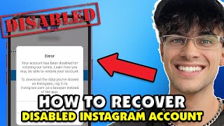 How To Recover DEACTIVATEDDISABLED Instagram Account in 2023 TUTORIAL [upl. by Danny369]