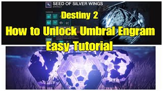 How To Unlock Umbral Engram Easy Tutorial Destiny 2 [upl. by Ynattirb464]