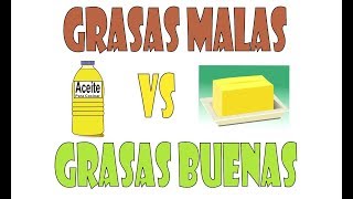 Grasas Buenas y Grasas Malas [upl. by Adnama]