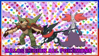 How To Evolve Pokémon  Generation 6 Kalos Region Animated 3D Shiny Sprites [upl. by Eilama59]