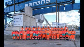 LONDONS SUPER SEWER Tunnel fully built after final lid lifted into place [upl. by Akit]