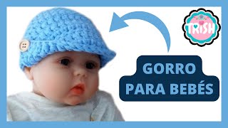 👶GORRO PARA BEBE👶 ヅ ❤ O A 3 MESES❤ DIY ❤FÁCIL [upl. by Onirefez]