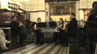 Lenny Sayers  Raisins and Almonds Klezmer Medley for Clarinet Quartet [upl. by Artimed]