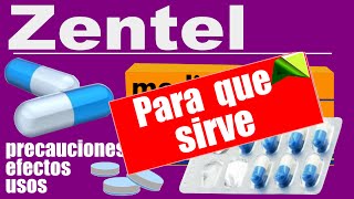 ZENTEL trata parasitos lombrices para que sirve precauciones [upl. by Valdis]