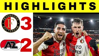 Feyenoord vs Az Alkmaar  32  All Goals and Highlights Eredivisie  Liga Belanda sportnews [upl. by Aimee]