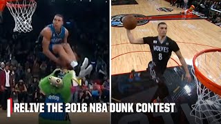 2016 Zach LaVine amp Aaron Gordon put on a SHOW in Toronto for the NBA Dunk Contest  Iconic Moments [upl. by Jonna]