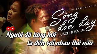 KARAOKE TONE NAM  SÔNG ĐOẠ ĐÀY  QUÁCH TUẤN DU  Beat Chuẩn [upl. by Aieka]