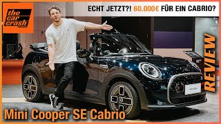 Mini Cooper SE Cabrio im Test 2023 Echt jetzt 60000€ für ein Elektro Cabrio Review  Innenraum [upl. by Aveer]