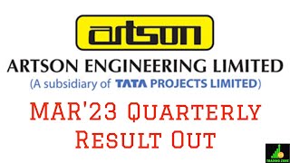 ARTSON ENG FY23 Q4  FY23 result  Artson Engineering share latest news  Detailed review [upl. by Artie274]