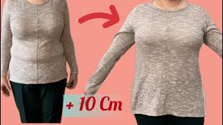 Don’t miss the best way to expand a sweater at the sides and sleeves [upl. by Onairda]