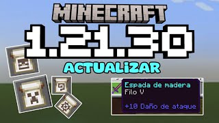 GRAN ACTUALIZACION 12130 OFICIAL MINECRAFT BEDROCK MCPE 12130 oficial [upl. by Flinn]