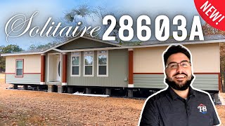 Solitaire Homes 28603A Full Home Tour  Double Wide Manufactured Home [upl. by Eimas]