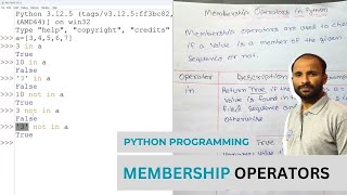 Python Membership Operators with example  Python  Class 11 Computer Science Notes [upl. by Tsirhc17]