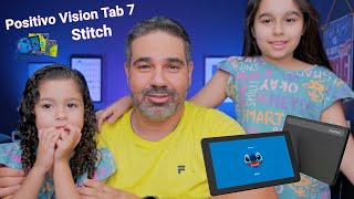 Tablet do Stitch da Disney Positivo Vision Tab 7 O Tablet infantil Barato [upl. by Iraam813]