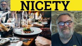 🔵 Nicety Meaning  Niceties Examples  The Niceties Definition  IELTS Vocabulary  To A Nicety [upl. by Ivetts58]