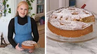 ÄPPLEKAKA  Swedish Apple Cake [upl. by Acquah]