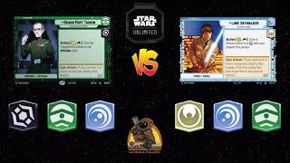 Tarkin Vigilance vs Luke Command  PreRelease Final Round  Star Wars Unlimited [upl. by Akirret]