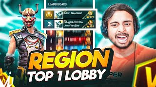 Angry Youtuber Rg Gamer 🤬 Tried To Break My Streak In Region Top 1 Lobby 🤯 Garena Free Fire [upl. by Claybourne]